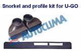 Výdech a profil sada na přenosnou klimatizaci Autoclima