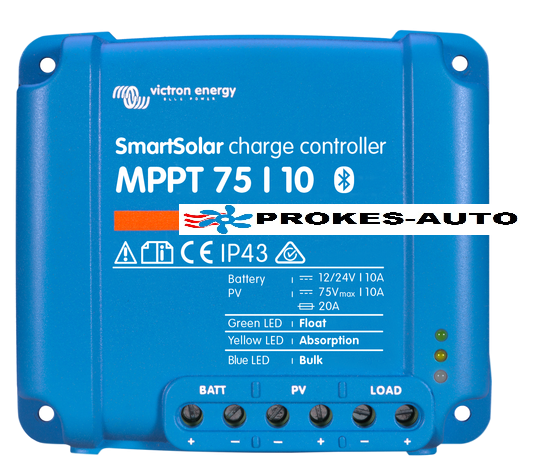 Victron Energy SmartSolar MPPT SMART solární regulátor 12/24V 10A 75V s Bluetooth SCC075010060R