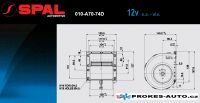 SPAL ventilátor 12V výparníkový radiální 010-A70-74D / 006-A22-26D