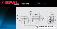 SPAL ventilátor 24V výparníkový radiální 008-B46-02 / 3 rychlosti