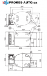 Kompresor SECOP / DANFOSS BD80F s elektroinstalací 12 - 24V