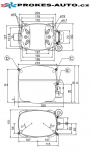 Kompresor SECOP / DANFOSS SC10CL LBP R404A R507 220-240V 50Hz 104L2523