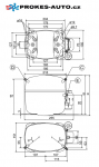 Kompresor SECOP / DANFOSS SC10DL MBP/HBP R407C R404A R507 220-240V 50Hz 104L2525