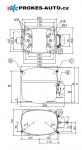Kompresor SECOP / DANFOSS SC12CLX LBP R404A R507 220-240V 50Hz 104L2623