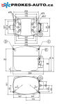 Kompresor SECOP / DANFOSS SC12DL MBP/HBP R407C R404A R507 220-240V 50Hz 104L2625