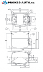 Kompresor SECOP / DANFOSS SC15CLX LBP R404A R507 220-240V 50Hz 104L2853