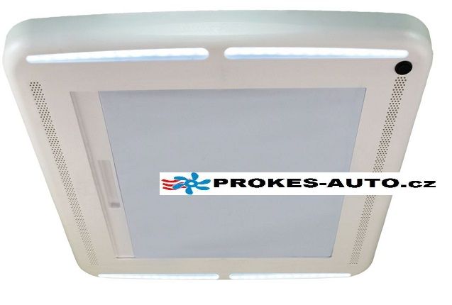 Zatemňovací roleta s rámem pro střešní ventilátory MaxxFan Deluxe s LED osvětlením Maxfan AIRXCEL