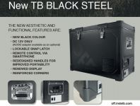 Indel B TB100 Steel OFF 12/24V 97L -18°C Bluetooth kompresorová autochladnička