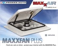 MaxxAir MaxxFan Plus 12V střešní ventilátor / ventilace bílá AIRXCEL
