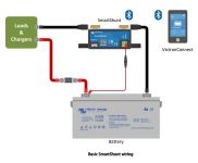 Victron Energy SMARTShunt 500A/50mV sledovač stavu baterie s Bluetooth