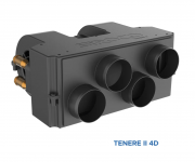 SiROCO vodní topení TENERE II D -4D 55mm / 2rychlostní tichý ventilátor 24V / 4,2kW