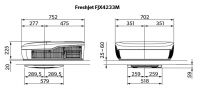 Dometic FreshJet FJX4 1500M střešní kompresorová klimatizace pro karavany 9600050998 / FJX4233M